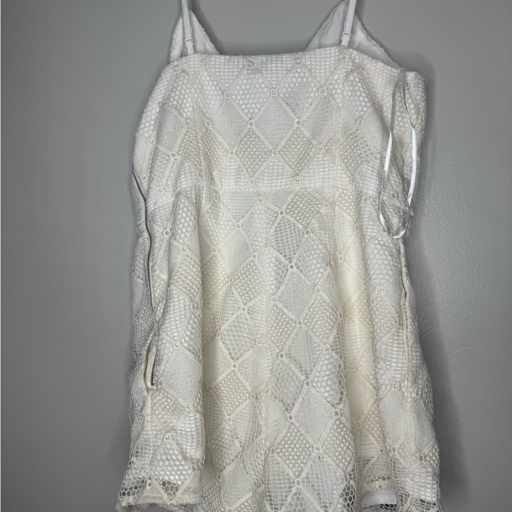 NWT StyleStalker Empire Romper (Ivory) Jumpsuit - Picture 7 of 7